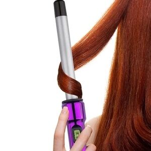 Purple and Silver Hair Curling Wand -3/4 inch